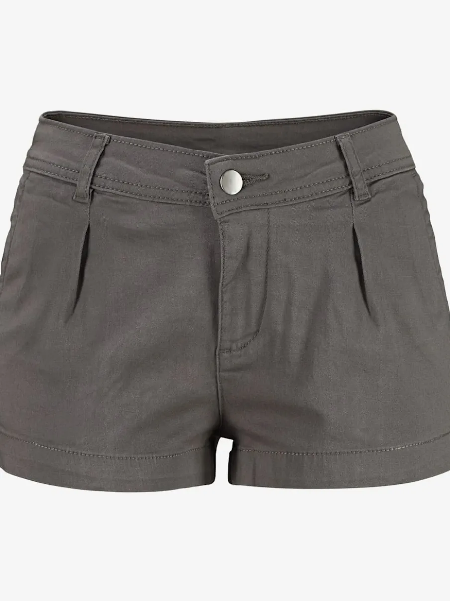 Shorts avec pinces en coton avec poches latérales et dos