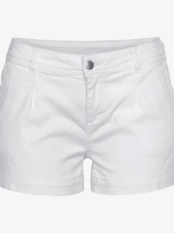 Shorts avec pinces en coton avec poches latérales et dos