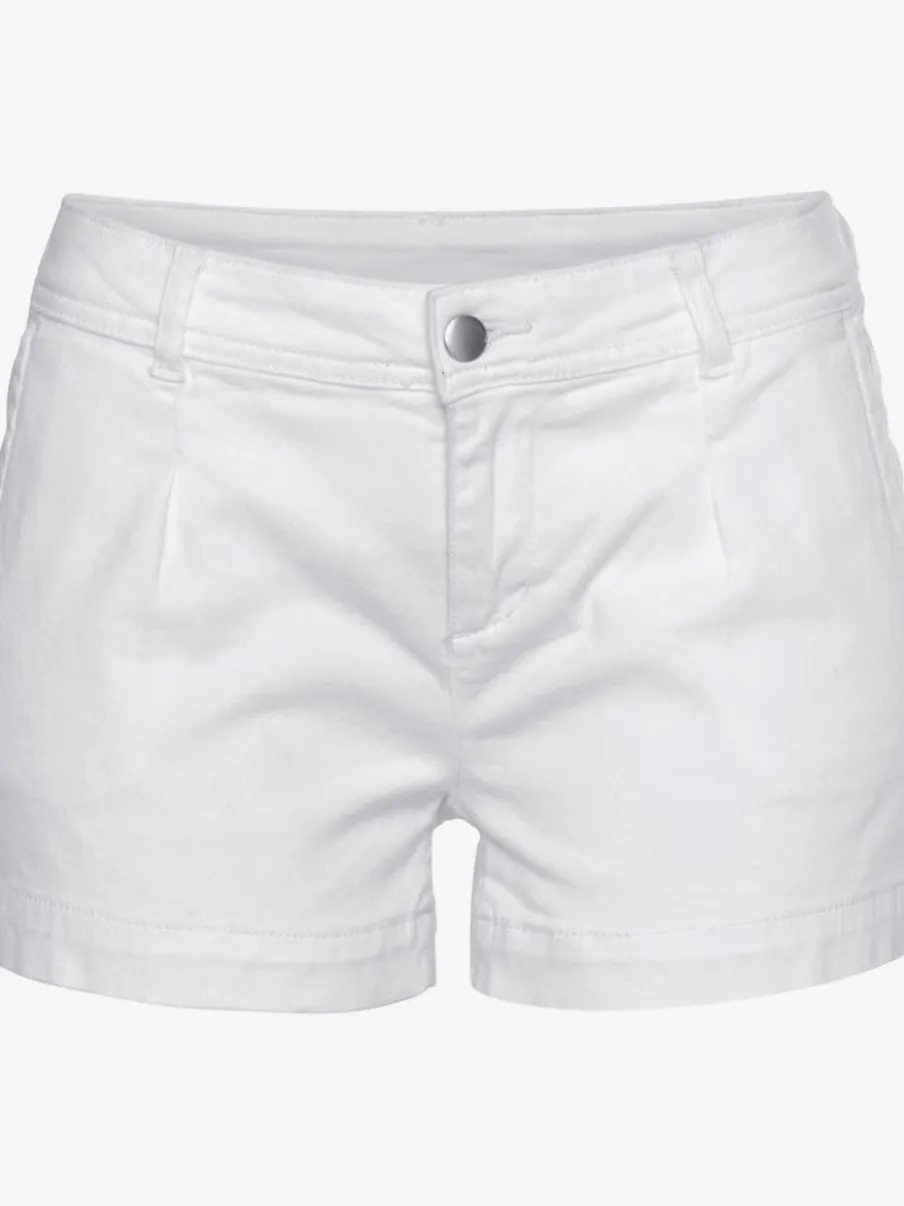 Shorts avec pinces en coton avec poches latérales et dos