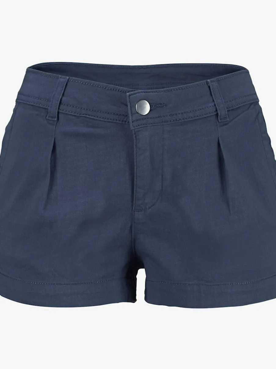 Shorts avec pinces en coton avec poches latérales et dos