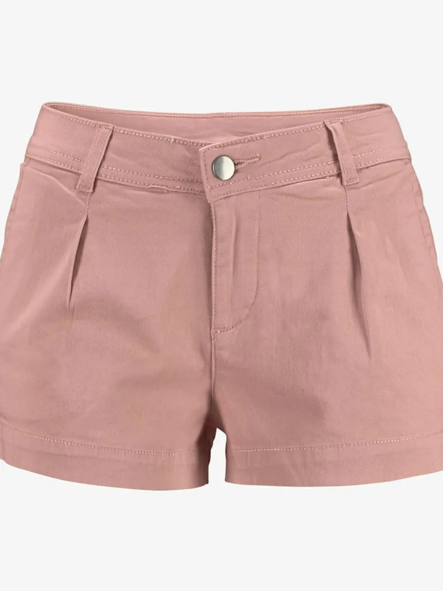 Shorts avec pinces en coton avec poches latérales et dos