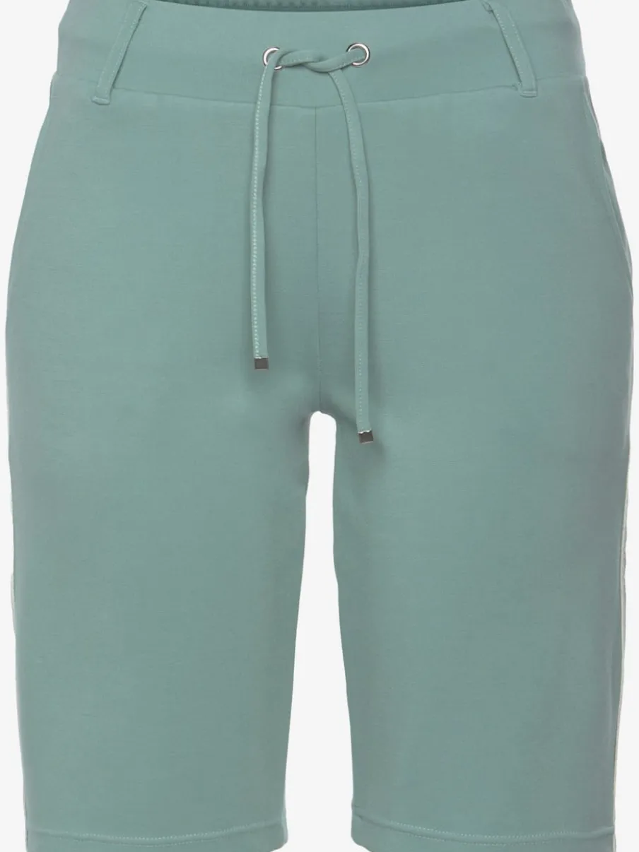Shorts bermuda doux avec lien à nouer et poches latérales