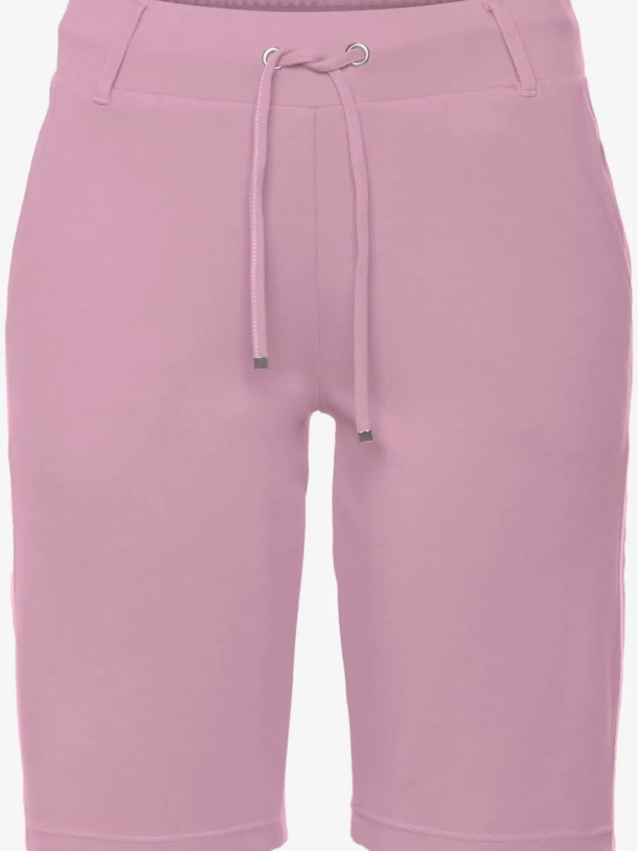 Shorts bermuda doux avec lien à nouer et poches latérales