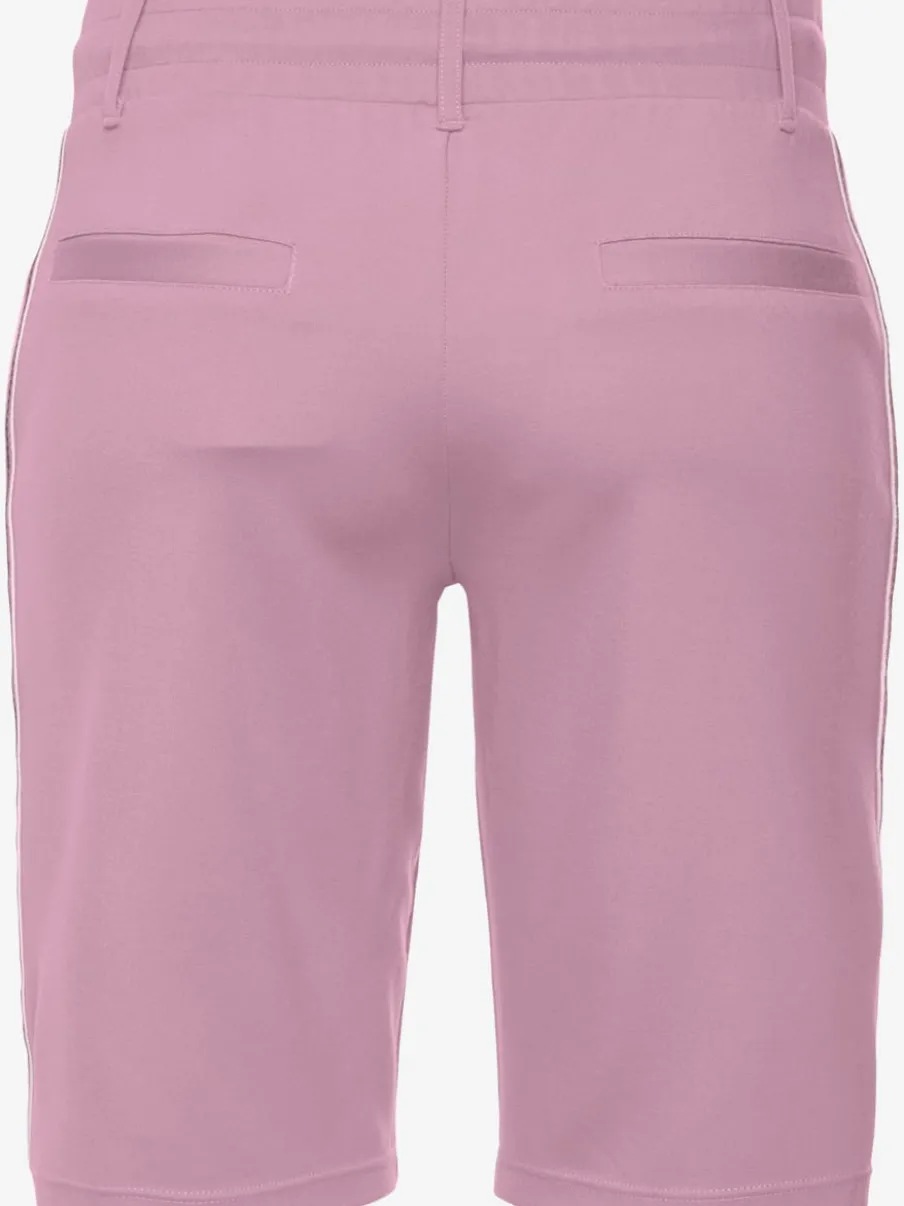 Shorts bermuda doux avec lien à nouer et poches latérales