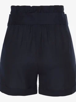 Shorts ceinture haute avec dos élastiqué et poches latérales