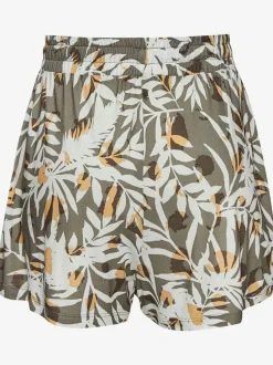 Shorts à ceinture élastique avec poches cousues latérales
