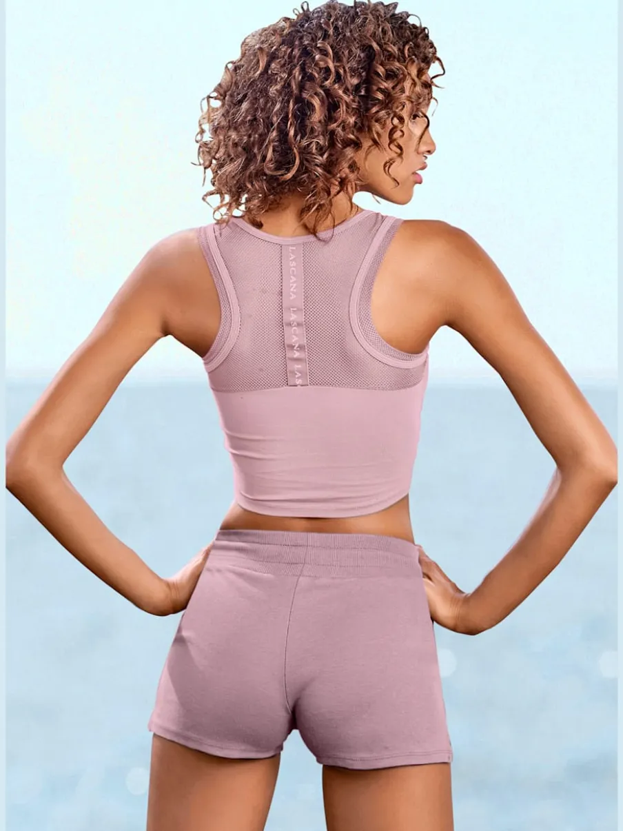 Shorts confortables avec rubans réglables et petites fentes