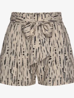 Shorts décontractés à poches fendues en tissu léger