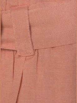 Shorts doux avec ceinture à nouer et poches