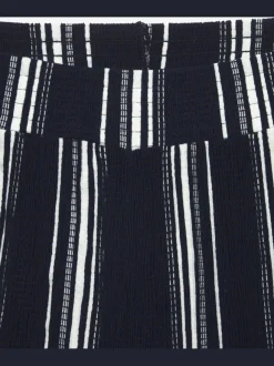Shorts short décontracté avec bords-côtes smockés extra-larges