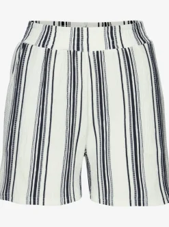 Shorts short décontracté avec bords-côtes smockés extra-larges