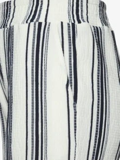 Shorts short décontracté avec bords-côtes smockés extra-larges