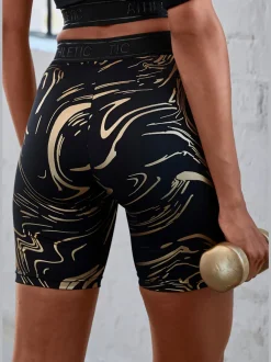 Shorts techniques au motif abstrait élastiques et respirants