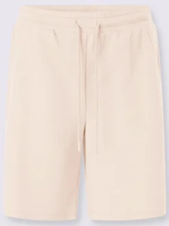 Short sweat à ceinture élastique avec poches et lien à nouer