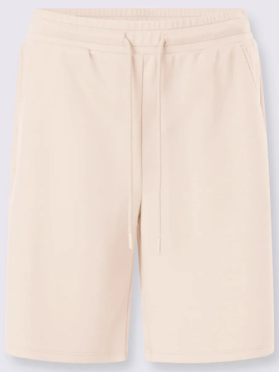 Short sweat à ceinture élastique avec poches et lien à nouer