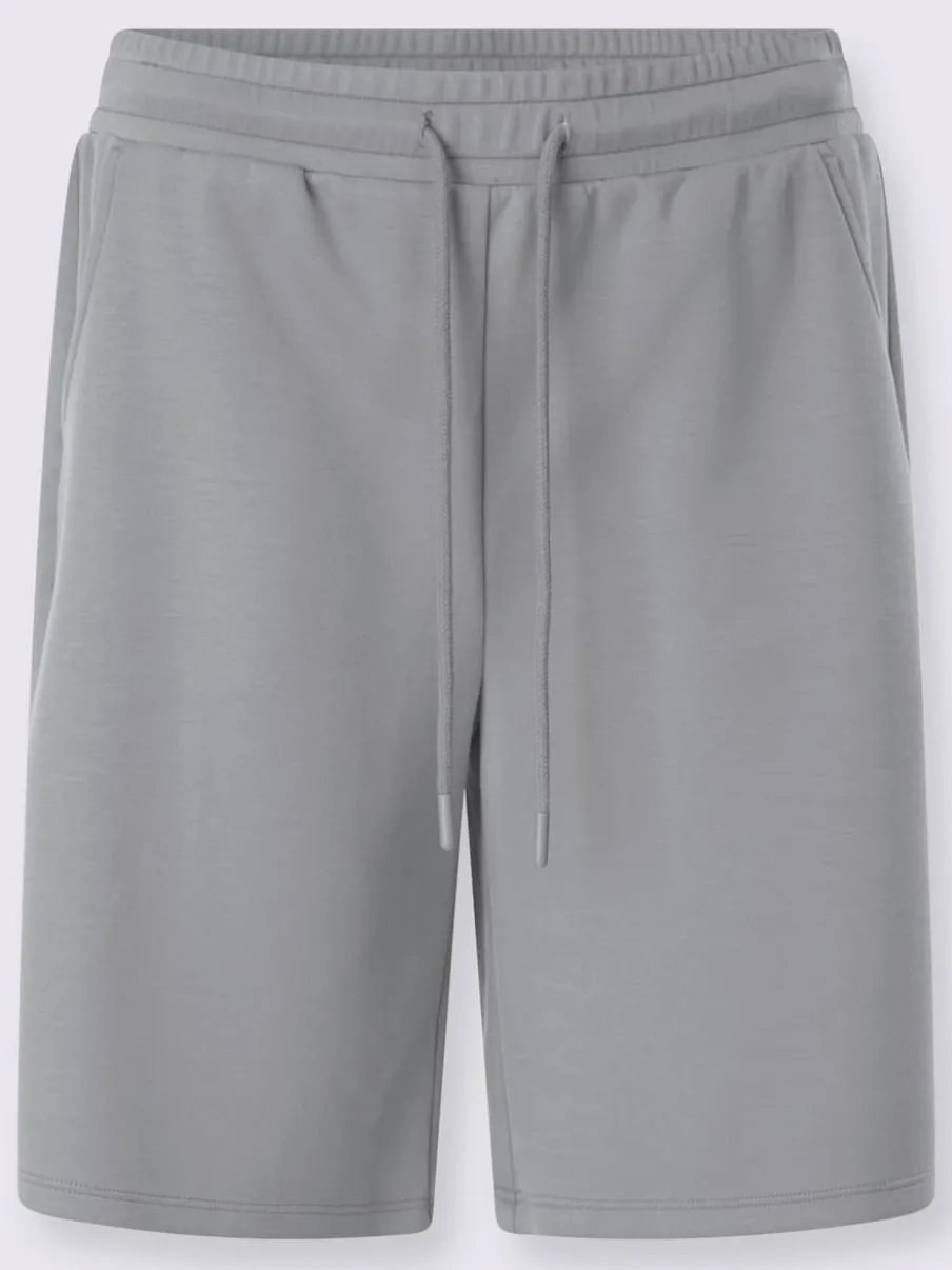 Short sweat à ceinture élastique avec poches et lien à nouer