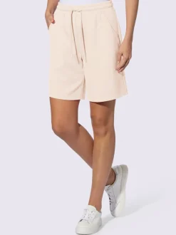 Short sweat à ceinture élastique avec poches et lien à nouer