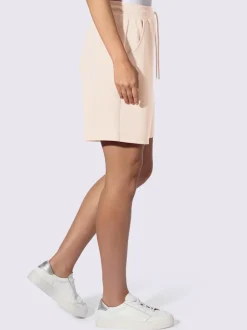 Short sweat à ceinture élastique avec poches et lien à nouer