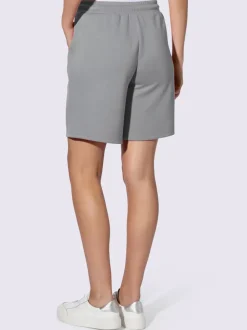 Short sweat à ceinture élastique avec poches et lien à nouer