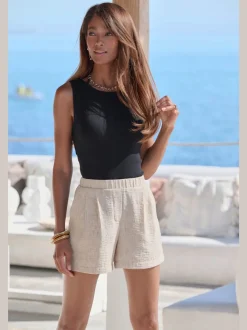 Short tissé short confortable