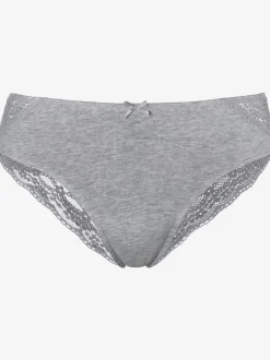 Slip brésilien joli et large dégradé de dentelle des côtés vers l'arrière