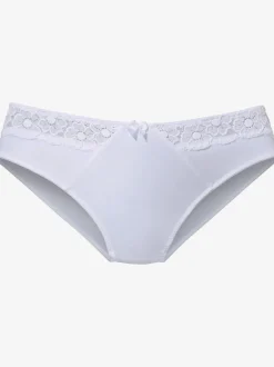 Slip confortable avec élégant empiècement dentelle