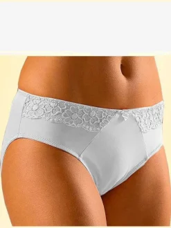Slip confortable avec élégant empiècement dentelle