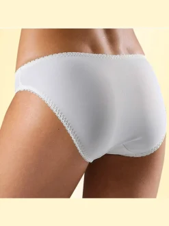 Slip confortable, petit empiècement en dentelle à la ceinture