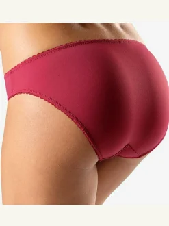 Slip confortable, petit empiècement en dentelle à la ceinture