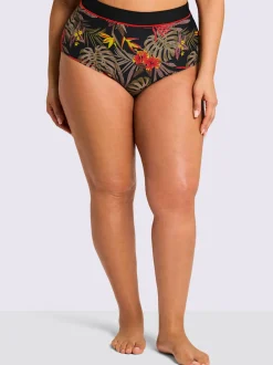 Slip de bain ceinture haute
