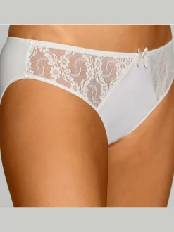 Slip dentelle jacquard