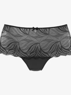 Slip élégant avec accessoire brillant au centre devant