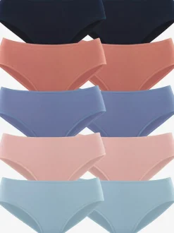 Slips jazz lot de 10 panties pratiques