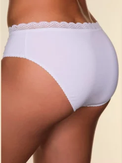 Slips jazz panties avec joli bord en dentelle