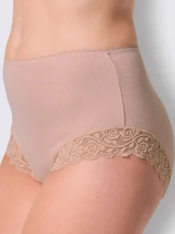 Slip taille haute côtes fines