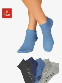 Socquettes motif de pattes doux sous la semelle