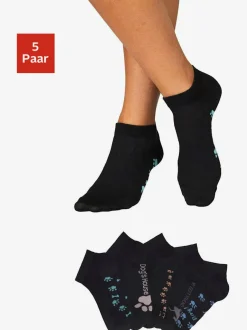 Socquettes motif de pattes doux sous la semelle