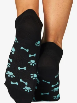 Socquettes motif de pattes doux sous la semelle