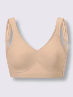 Soutien-gorge confort sans armatures avec bonnets préformés et larges bretelles
