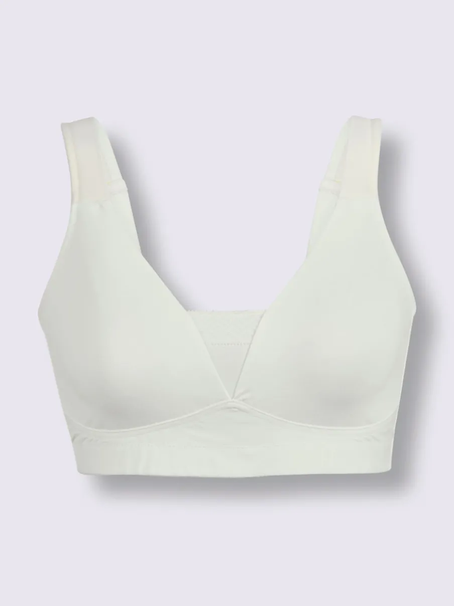 Soutien-gorge confort sans armatures à bonnets moulés et bretelles rembourrées