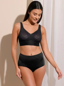 Soutien-gorge confort sans armatures à bonnets préformés avec applications décoratives