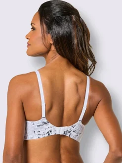 Soutien-gorge à coques sans armatures avec bonnets moulés et imprimé intégral