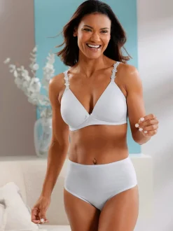 Soutien-gorge à coques sans armatures avec nœud et bretelles réglables