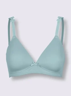 Soutien-gorge à coques sans armatures avec nœud et bretelles réglables