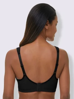 Soutien-gorge de sport à bonnets moulés avec empiècement résille