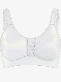 Soutien-gorge de sport à bonnets moulés avec empiècement résille