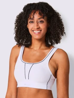 Soutien-gorge de sport sans armatures à maintien optimal avec bretelles réglables