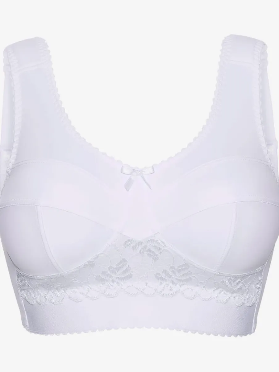 Soutien-gorge large avec bonnets 3 parties et dentelle sous la poitrine