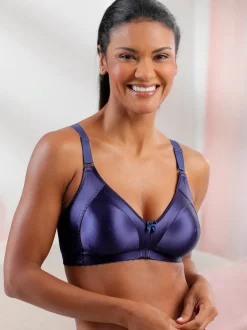 Soutien-gorge minimiseur sans armatures à bonnets moulés et bretelles larges