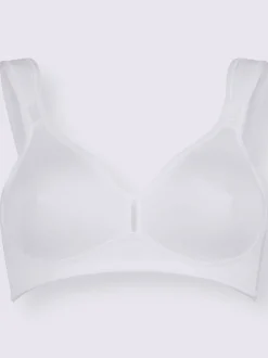 Soutien-gorge sans armatures à bonnets moulés et bretelles réglables